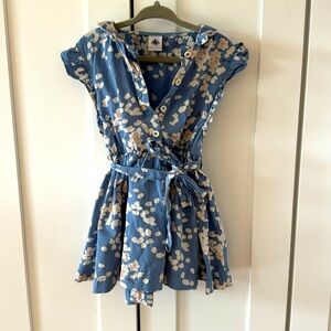Petit bateau floral tie dress size 3 years